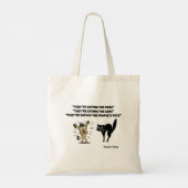 SIE ESSEN DIE HUNDE...TOTE BAG TRAGETASCHE (Rückseite)