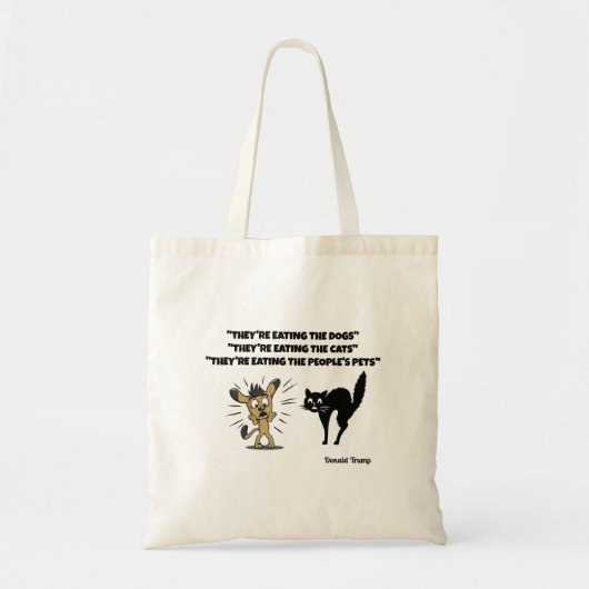 SIE ESSEN DIE HUNDE...TOTE BAG TRAGETASCHE (Vorne)