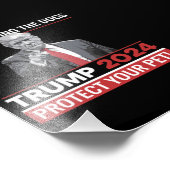 Sie essen die Hunde Trump 2024-Debatte Fotodruck (Ecke)