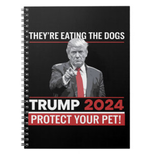 Sie essen die Hunde Trump 2024 Debatte Notizblock