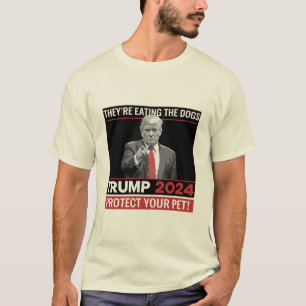 Sie essen die Hunde Trump 2024 Debatte  T-Shirt