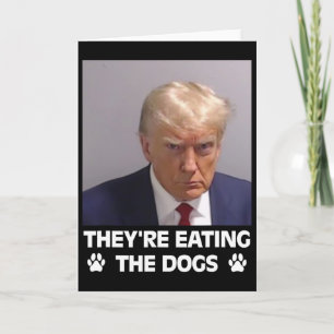Sie essen die Hunde Trump 2025 Amerika Wahl Karte