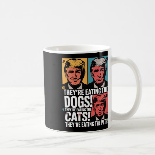 Sie essen die Hunde Trump Vs Kamala 2024 Elect Kaffeetasse (Rechts)