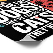 Sie essen die Hunde Trump Vs Kamala 2024 Elect Poster (Ecke)