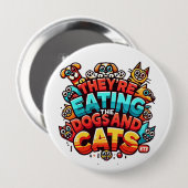 Sie essen die Hunde und Katzen-Taste Button (Vorne & Hinten)