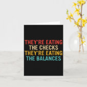 Sie essen die Karos, die sie essen, das Gleichgewi Karte (Gelbe Blume)