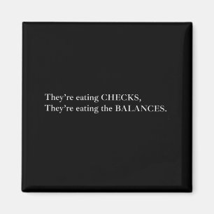 Sie essen die Karos, die sie essen den Balan Magnet