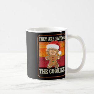 Sie essen die Kekse Weihnachten Trump-Spaß Kaffeetasse