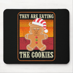 Sie essen die Kekse Weihnachten Trump-Spaß Mousepad