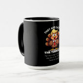 Sie essen die Truthähne Tasse (Vorderseite Links)
