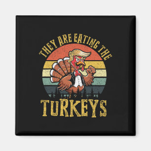Sie essen die Truthähne Thanksgiving Truthahn Tr Magnet