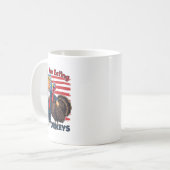 Sie essen die Truthühner Funny Donald Trump als Kaffeetasse (Vorderseite Links)