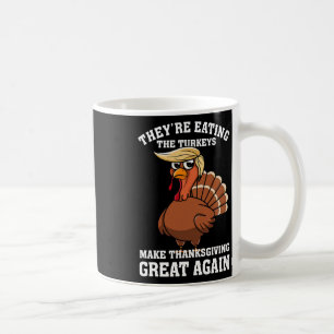 Sie essen die Truthühner - lustige Türkei Thanksgi Kaffeetasse