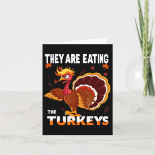 Sie essen die Türkei lustig Donald Trump als Karte