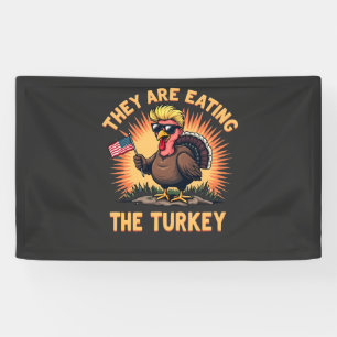 Sie essen die Türkei Trump Vance Banner
