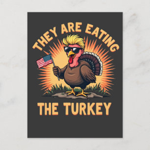 Sie essen die Türkei Trump Vance Postkarte