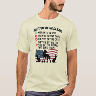 Sie essen Haustiere in Springfield - Harris Walz T-Shirt