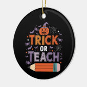 Sie essen Hunde, Katzen und Haustiere zu Halloween Keramik Ornament (Links)