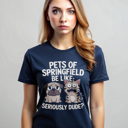 Sie essen Katzen Haustiere Springfield T-Shirt