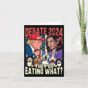Sie essen was lustige Debatten 2024 Haustier Karte
