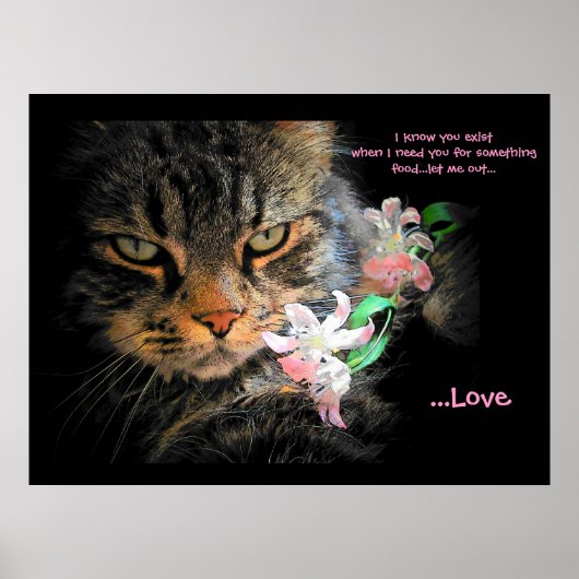 Sie existieren für Liebe haiku Poster (Vorne)