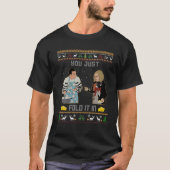 Sie falten es einfach in der Chee.Se Xmas-Falte. T-Shirt (Vorderseite)
