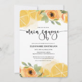 Sie fand das Brautparty "Main Squeeze" gerundete K Einladung (Vorderseite)