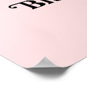 Sie fand ihr Boo-Brautparty Begrüßungszeichen Poster (Ecke)