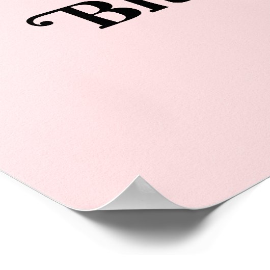 Sie fand ihr Boo-Brautparty Begrüßungszeichen Poster (Ecke)