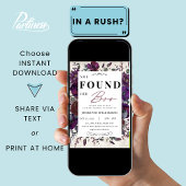 Sie fand ihr boo-florales Halloween-Brautparty Einladung