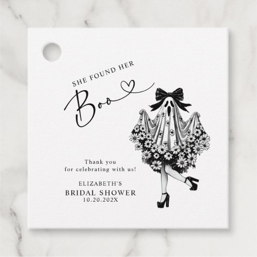 Sie fand ihr Boo Ghost-Brautparty Geschenkanhänger (Vorderseite)