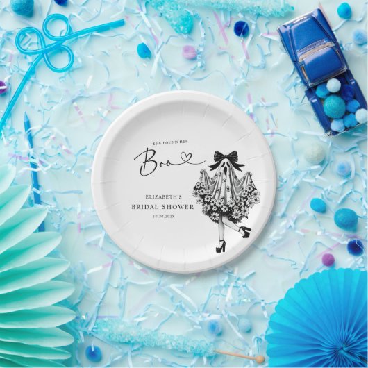 Sie fand ihr Boo Ghost-Brautparty Pappteller (Party)