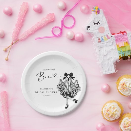 Sie fand ihr Boo Ghost-Brautparty Pappteller (Party)
