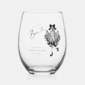 Sie fand ihr Boo Ghost-Brautparty Weinglas Ohne Stiel (Vorderseite)