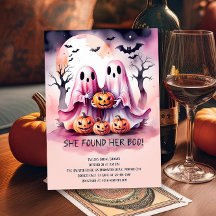 Sie fand ihr boo-rosa Geister-Brautparty