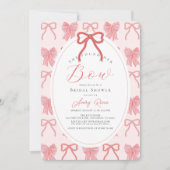 Sie fand ihr Bow Pink Ribbon Brautparty Einladung (Vorderseite)