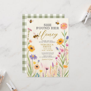 Sie fand ihr Brautparty aus der Honey Wildblume Einladung