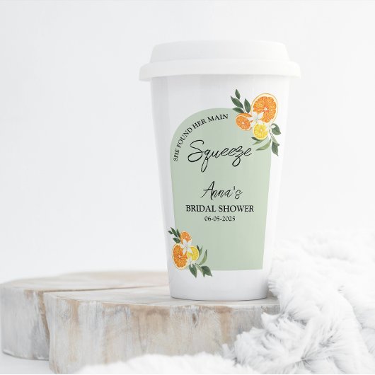 Sie fand ihr Brautparty Citrus Lemon Pappbecher