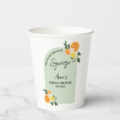 Sie fand ihr Brautparty Citrus Lemon Pappbecher (Rückseite)