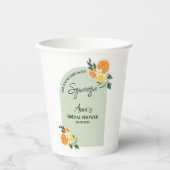 Sie fand ihr Brautparty Citrus Lemon Pappbecher (Vorderseite)