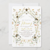Sie fand ihr Brautparty für Honey Wildblume Einladung (Vorderseite)