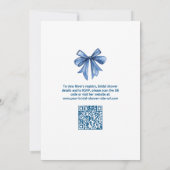 Sie fand ihr Brautparty für QR-Code mit Hauptpress Einladung (Rückseite)