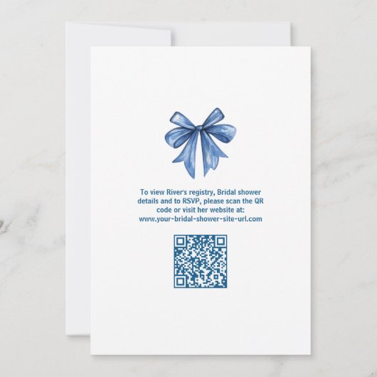 Sie fand ihr Brautparty für QR-Code mit Hauptpress Einladung (Rückseite)