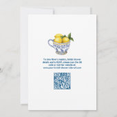 Sie fand ihr Brautparty für QR-Code mit Hauptpress Einladung (Rückseite)