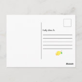 Sie fand ihr Brautparty "Main Squeeze Lemon" Postkarte (Rückseite)
