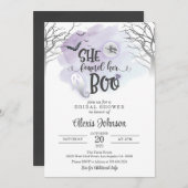 Sie fand ihr Brautparty mit Ghost (Purp) Einladung (Vorne/Hinten)