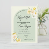 Sie fand ihr Brautparty mit ihren wichtigsten Sque Einladung (Stehend Vorderseite)