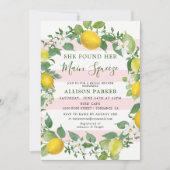 Sie fand ihr Brautparty, wie sie die Zitronenpress Einladung (Vorderseite)