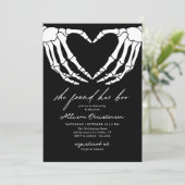 Sie fand ihr Brautparty zu Halloween Einladung (Stehend Vorderseite)