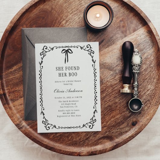 Sie fand ihr Brautparty zu Halloween Einladung